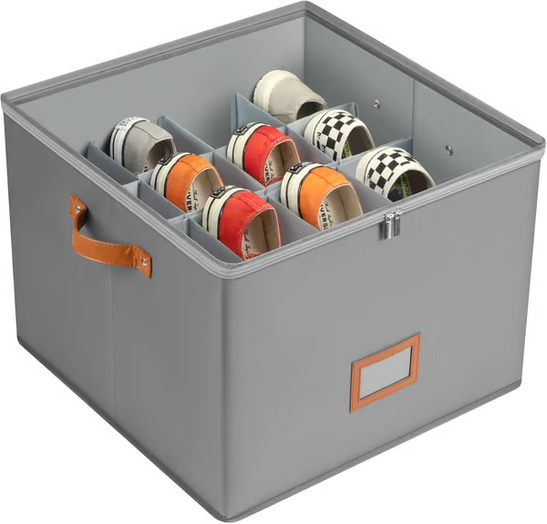 DevareonĀ®š„Oxford Fabric Foldable Design Shoe Organizer, Storage Box