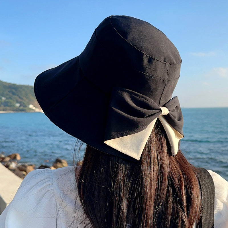 Devareon® Women's Bowknot Wide Brim Sun Protective Hat