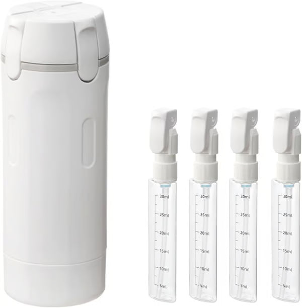 Devareon®🧴4-in-1 Refillable Travel Dispenser Bottles – Compact, Leak-Proof, and Convenient for On-the-Go Essentials