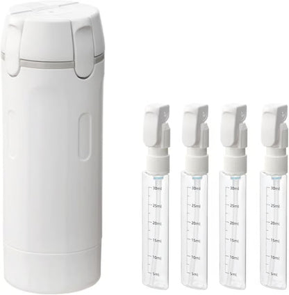 Devareon®🧴4-in-1 Refillable Travel Dispenser Bottles – Compact, Leak-Proof, and Convenient for On-the-Go Essentials