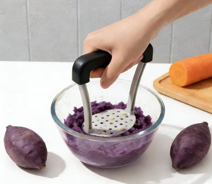 Devareon®Manual Potato Masher – Baby Food & Vegetable Puree Press Tool