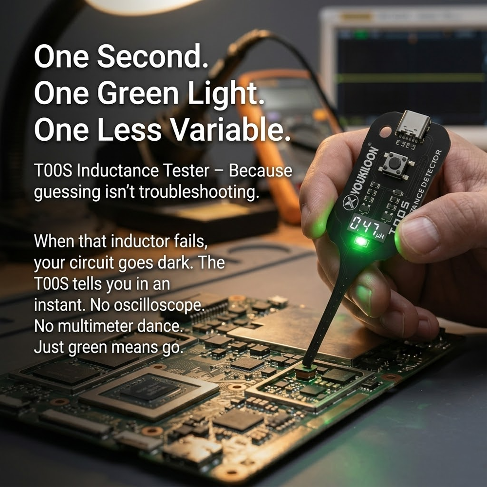 Devareon® 🥳2026 HOT SALE🥳💞50K+ SOLD!💡⚙️ 50% OFF! In-Circuit Inductor Tester – One-button simplicity, clear indicator. Non-contact, rapid diagnosis. A must-have for electronics repair. 📟🕊️