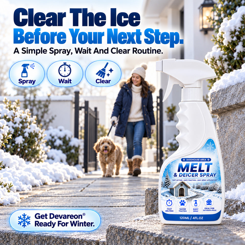 🏆❄️ Buy 2 Get 1 FREE🎁Outdoor De-Icing & Snow Melting Spray – Fast, Easy Winter Ice Removal | Devareon®