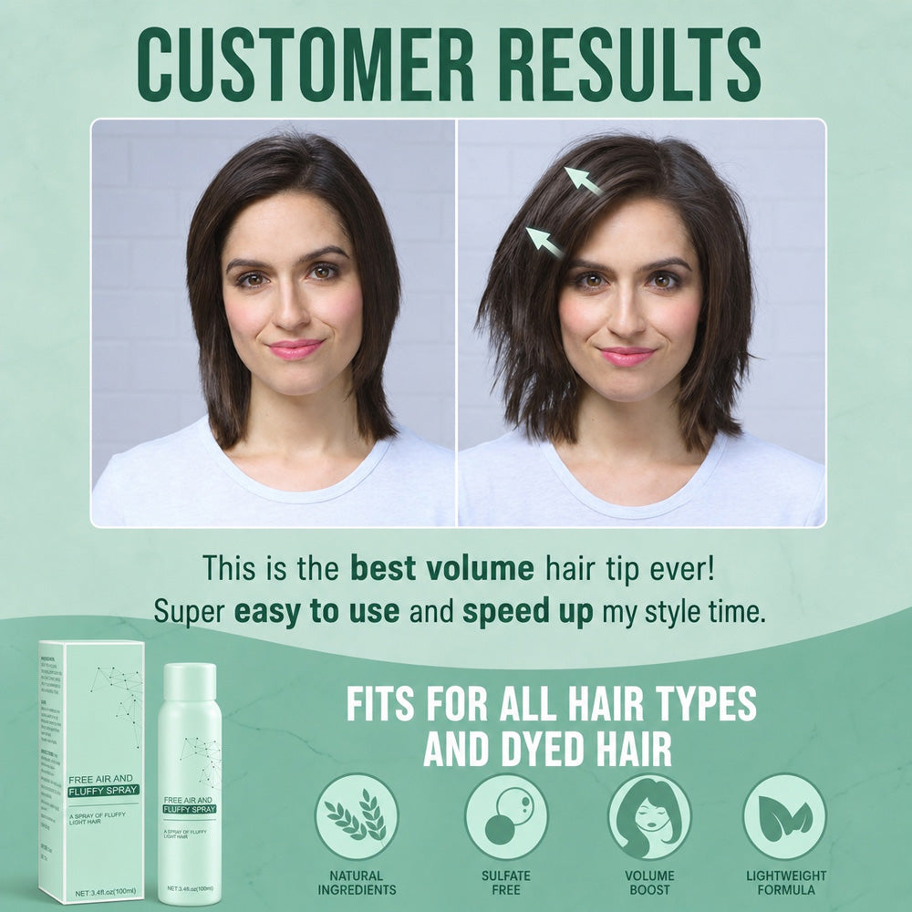⏰ HOT DEAL 🔥 Get Fluffy, Voluminous Hair All Day ✨ Oil-Control Volume Lift Spray— Devareon®