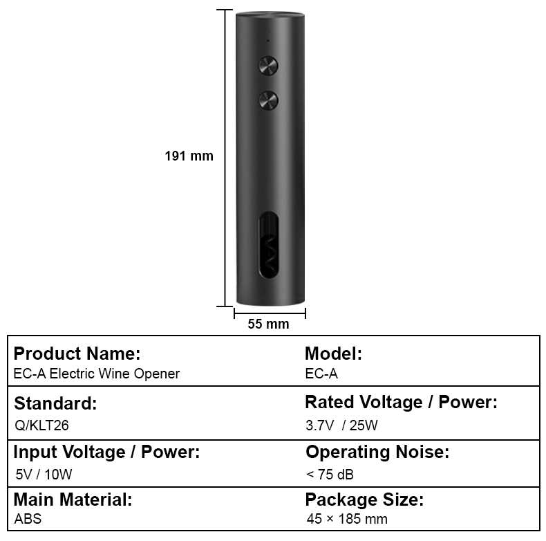 Devareon®🍷 Electric Wine Opener – One-Touch Automatic Corkscrew with USB Rechargeable Battery