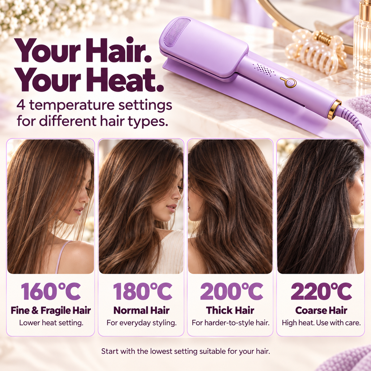 🔥 2026 New Arrivals | 60% OFF 🎁 Wavy Curling Iron – Add Volume, Bounce & Beautiful Waves in Seconds | Devareon®