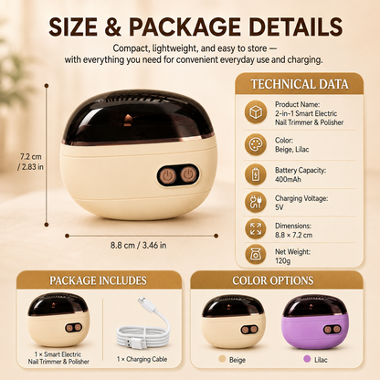upsell✨40% OFF! 👶 Smart Electric Nail Clipper — Gentle & Safe Nail Care for Baby’s Tiny Fingers & The Whole Family ✨ — Devareon®