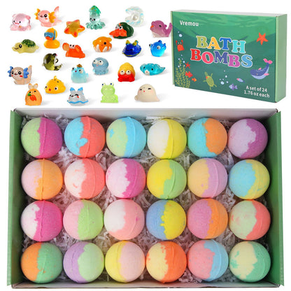 🧸 Devareon® 12-Piece Bath Bomb Gift Set for Kids ✨🛀