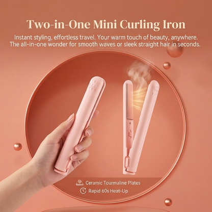Devareon® ⏳2-in-1 Mini Curling Iron
