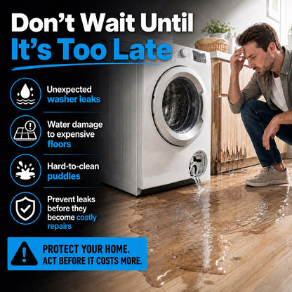 ⏰Save 50% Today Only💧Universal Front-Load Washing Machine Drain Pan🛡️— Stop Washer Leaks🚫💦& Protect Your Floors Effortlessly✨🏠 — Devareon®