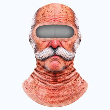🤣❄️ Funny Realistic Face Ski Mask – Hilarious Winter Balaclava for Skiing, Snowboarding, Parties & Outdoor Fun! 🎿🔥| Devareon®