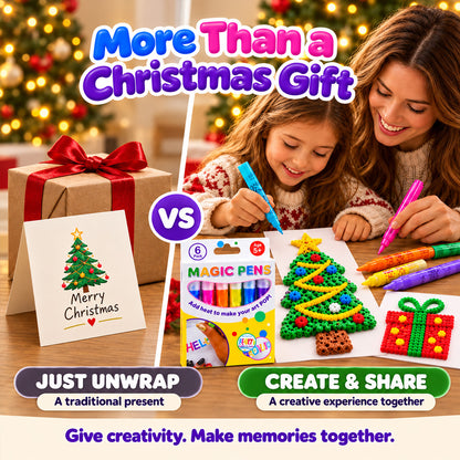 💥 LAST DAY! Buy 2 Get 1 FREE 🎁 3D Magic Pen – Create Puffy 3D Art with Every Stroke!🎄Creative Christmas Gift | DIY Bubble Drawing Fun | Devareon®
