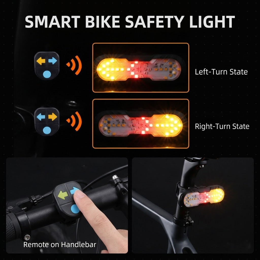 Devareon® ⏰🔥LIMITED TIME 40% OFF! ✨Smart Bike Safety Light with Wireless Remote Control