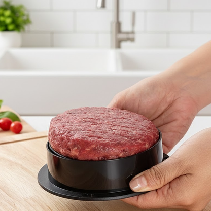 Devareon®Manual Burger Patty Press Mold – Non-Stick Round DIY Meat & Rice Shaper