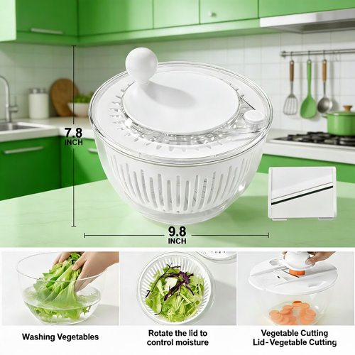 Devareon®4-in-1 Vegetable Slicer & Salad Spinner