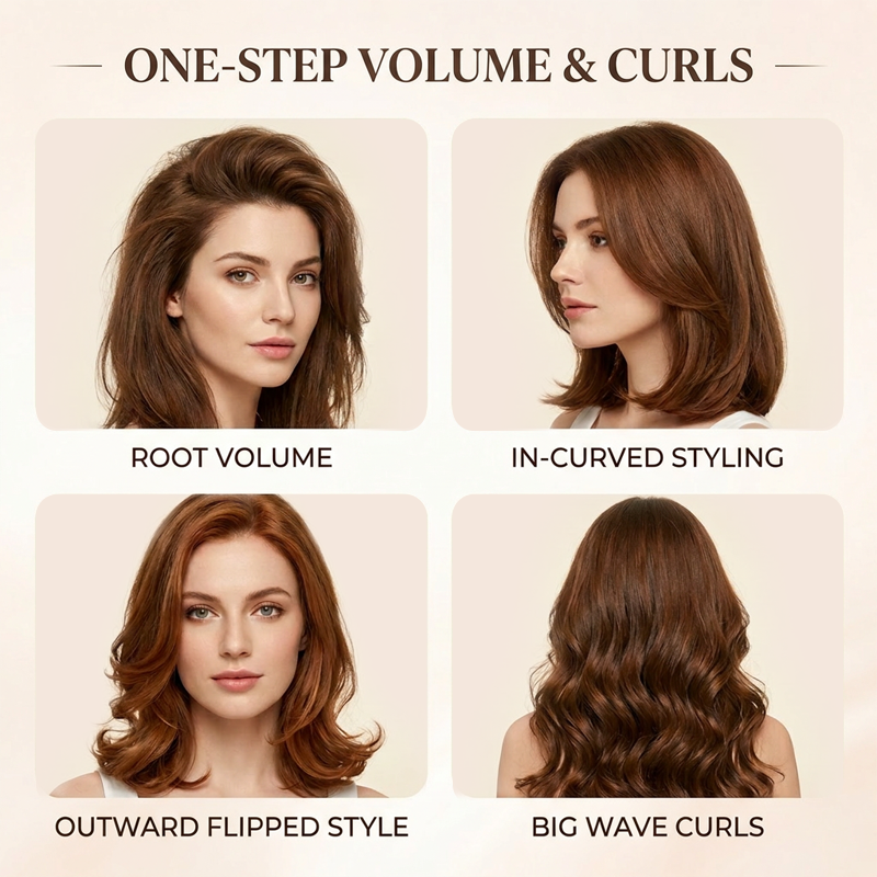 Devareon® ⏳⏰Last 4 hours Sale💇‍♀️2-in-1 Hair Fluffy Styling Comb✨Fluffy Volume in Minutes