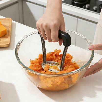 Devareon®Manual Potato Masher – Baby Food & Vegetable Puree Press Tool