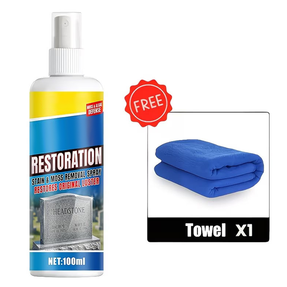 upsell 60% off⏰BUY 2 GET 1 FREE!🎁Headstone Cleaning & Restoration Spray – Remove Stains Instantly