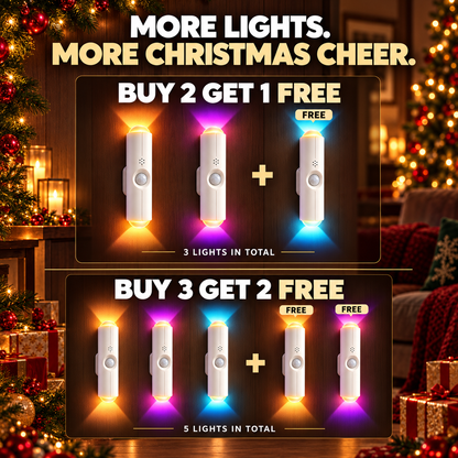 🎁🎄 Christmas RGB Mood Light – 7 Colours to Turn Your Home into Your Personal Sanctuary | Rechargeable & Motion Activated | Devareon®