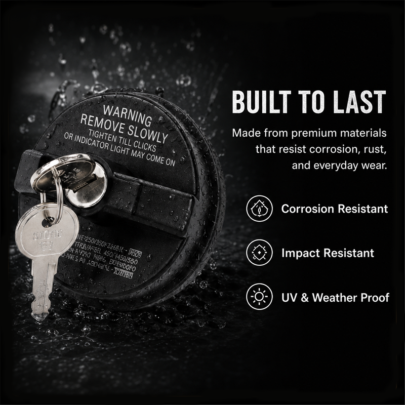 Devareon®🔒 Locking Fuel Cap – Direct Replacement for 7730047020, Anti-Theft, Precision Seal, Prevents Fuel Vapor Leak