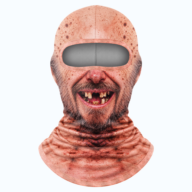 🤣❄️ Funny Realistic Face Ski Mask – Hilarious Winter Balaclava for Skiing, Snowboarding, Parties & Outdoor Fun! 🎿🔥| Devareon®