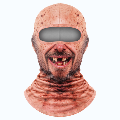 🤣❄️ Funny Realistic Face Ski Mask – Hilarious Winter Balaclava for Skiing, Snowboarding, Parties & Outdoor Fun! 🎿🔥| Devareon®