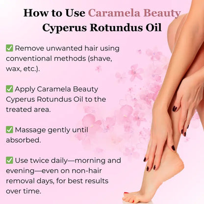 Devareon®  Cyperus Rotundus Oil for Natural Hair Reduction