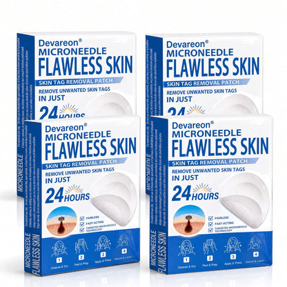 🌿Botanical Microneedle Hydrocolloid Patches — Targeted At-Home Skincare for Small Areas of Concern | For Moles, Acne, Flat Warts, Skin Tags, Wrinkles, Scars & Blemishes| Devareon®