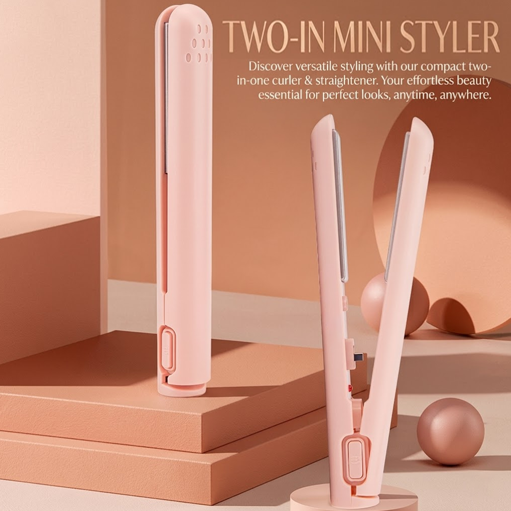 Devareon® ⏳2-in-1 Mini Curling Iron