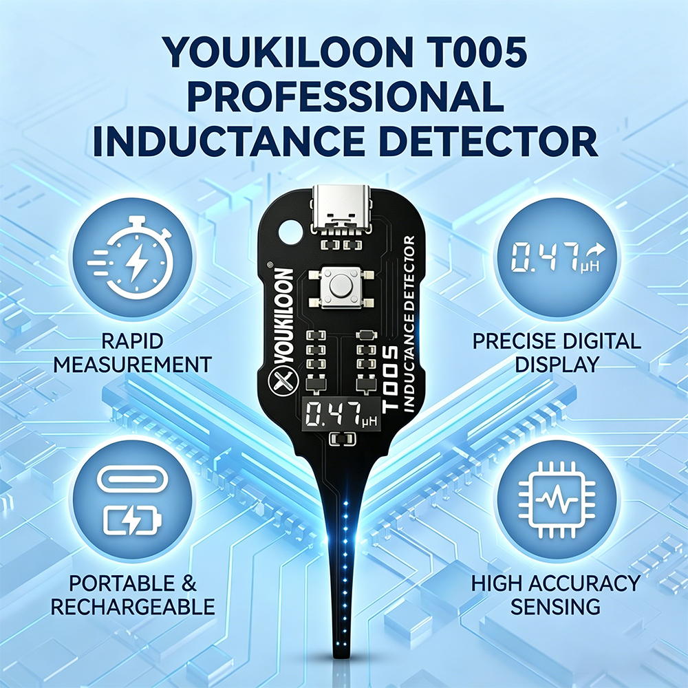 Devareon® 🥳2026 HOT SALE🥳💞50K+ SOLD!💡⚙️ 50% OFF! In-Circuit Inductor Tester – One-button simplicity, clear indicator. Non-contact, rapid diagnosis. A must-have for electronics repair. 📟🕊️