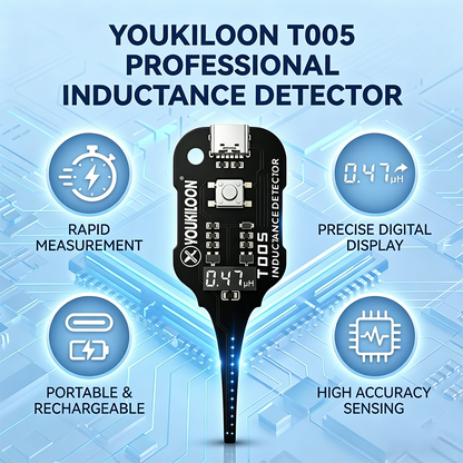 Devareon® 🥳2026 HOT SALE🥳💞50K+ SOLD!💡⚙️ 50% OFF! In-Circuit Inductor Tester – One-button simplicity, clear indicator. Non-contact, rapid diagnosis. A must-have for electronics repair. 📟🕊️