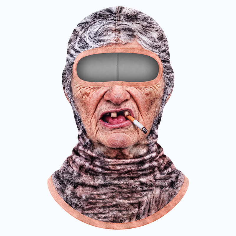🤣❄️ Funny Realistic Face Ski Mask – Hilarious Winter Balaclava for Skiing, Snowboarding, Parties & Outdoor Fun! 🎿🔥| Devareon®