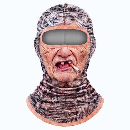 🤣❄️ Funny Realistic Face Ski Mask – Hilarious Winter Balaclava for Skiing, Snowboarding, Parties & Outdoor Fun! 🎿🔥| Devareon®