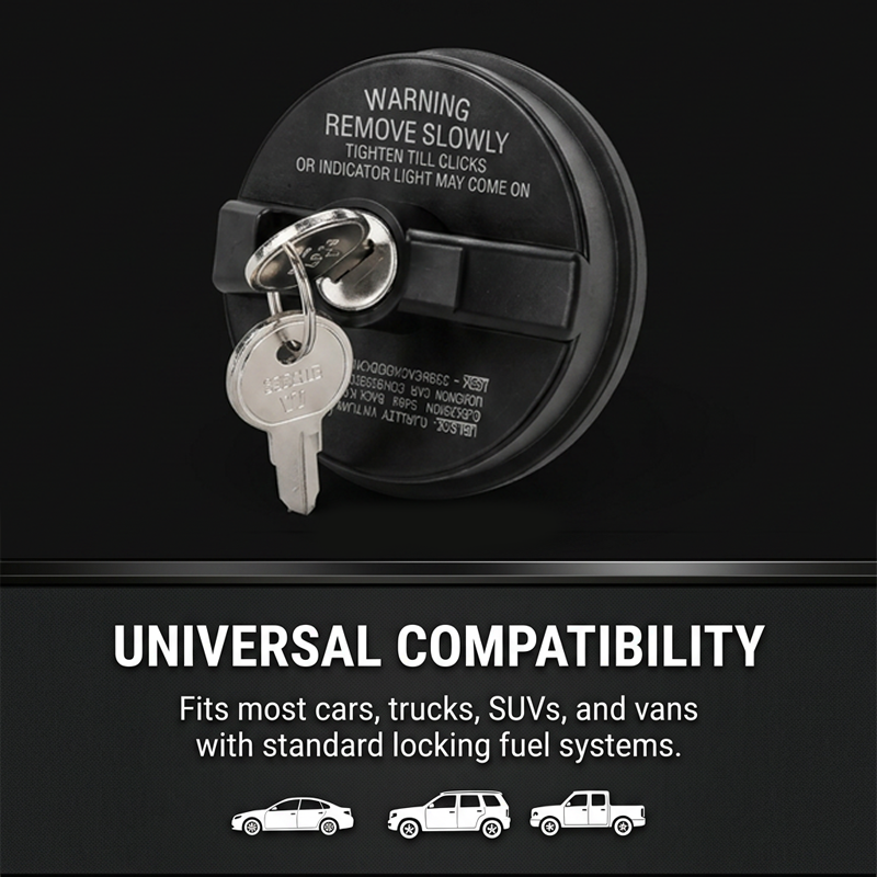 Devareon®🔒 Locking Fuel Cap – Direct Replacement for 7730047020, Anti-Theft, Precision Seal, Prevents Fuel Vapor Leak