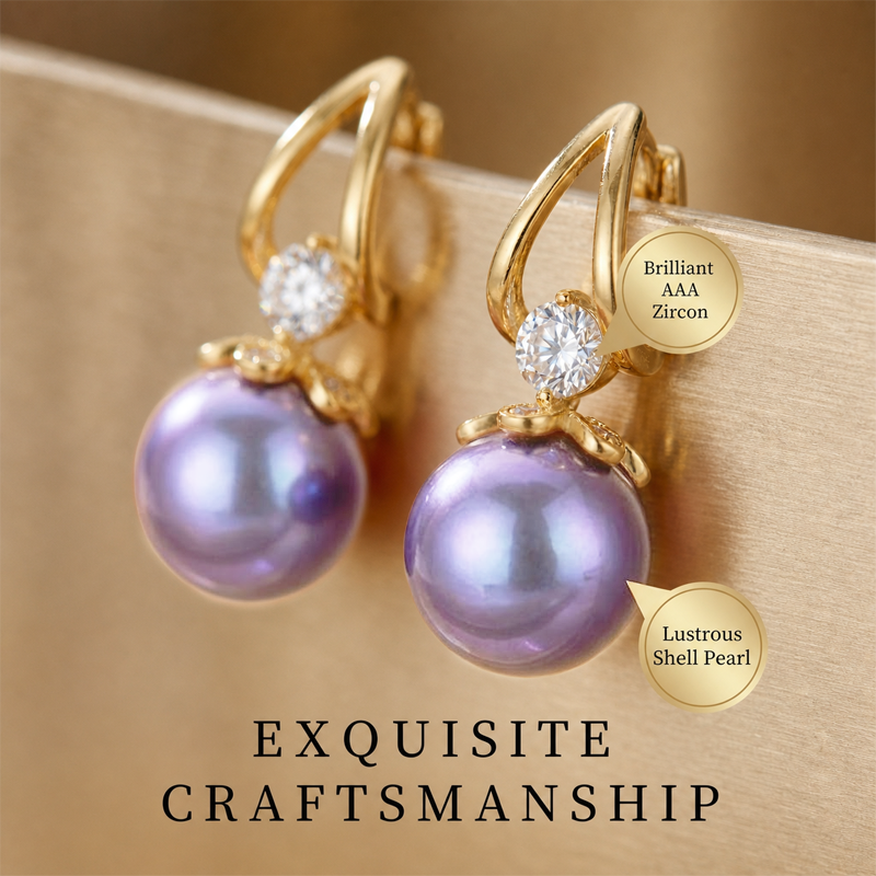 Devareon® 🎁🎁Last Day-Buy 1 Get 1 Free!🌼Sparkly Huggie Dangle Earrings for Women✨