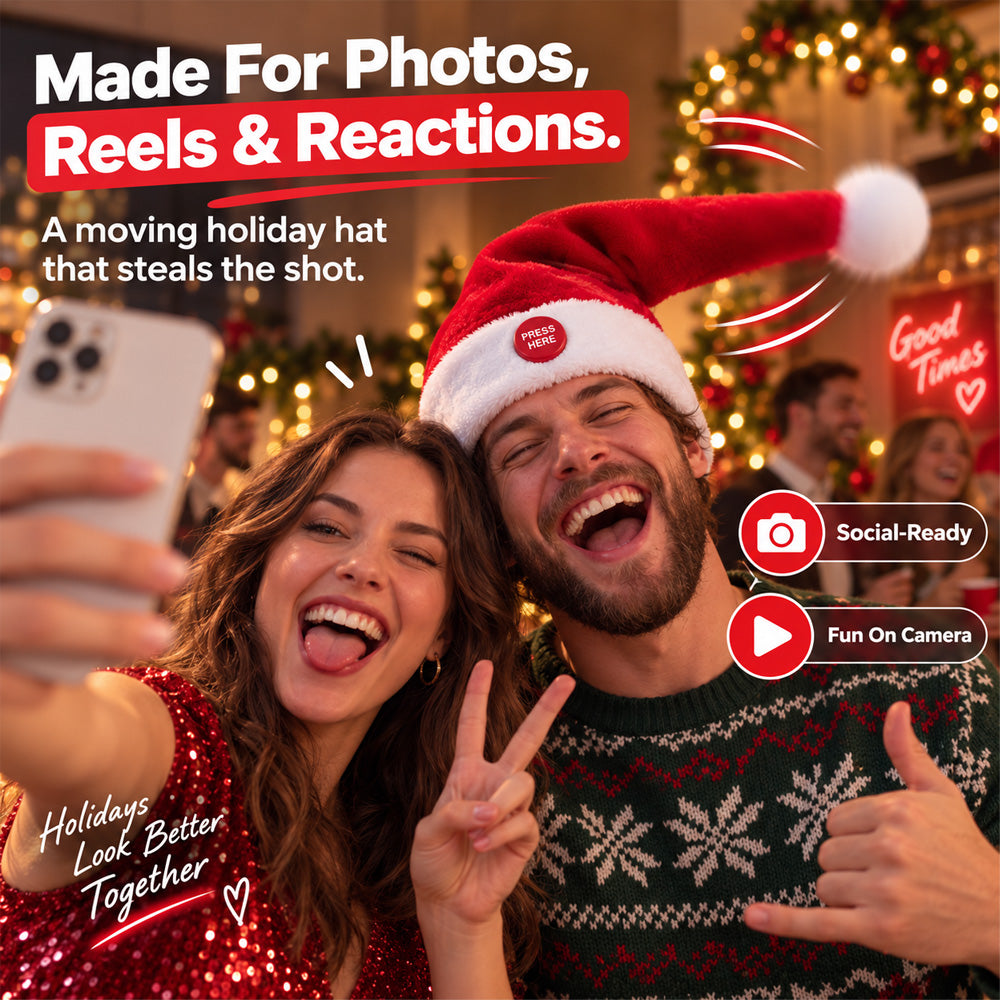✨🎅Singing & Dancing Santa Hat – The Christmas Hat That Steals the Party & Makes a Great Christmas Gift🎁 | Devareon®