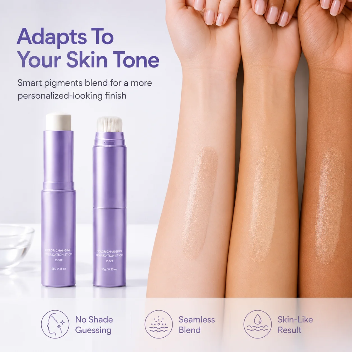 upsell✨2-in-1 Foundation Stick with Built-in Brush | Devareon®