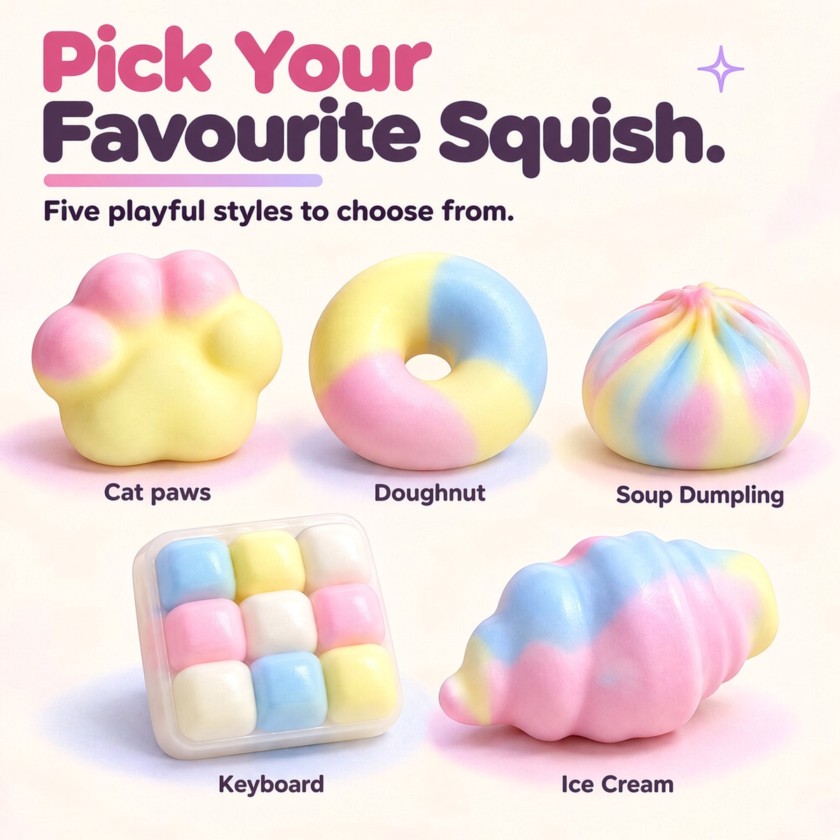 🌈✨ 2026 New Arrivals | Crispy Squishy Stress-Relieving Toy  – Squeeze, Crack & Relax😀| Devareon®