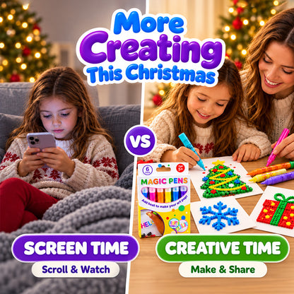 💥 LAST DAY! Buy 2 Get 1 FREE 🎁 3D Magic Pen – Create Puffy 3D Art with Every Stroke!🎄Creative Christmas Gift | DIY Bubble Drawing Fun | Devareon®
