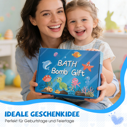 🧸 Devareon® 12-Piece Bath Bomb Gift Set for Kids ✨🛀