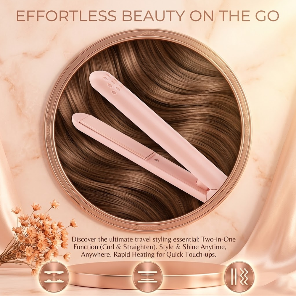 Devareon® ⏳2-in-1 Mini Curling Iron