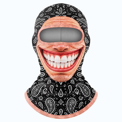 🤣❄️ Funny Realistic Face Ski Mask – Hilarious Winter Balaclava for Skiing, Snowboarding, Parties & Outdoor Fun! 🎿🔥| Devareon®