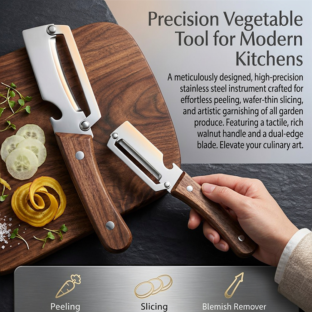Devareon® 4-in-1 Vegetable Peeler 🥕🔪 | Easy Kitchen Tool