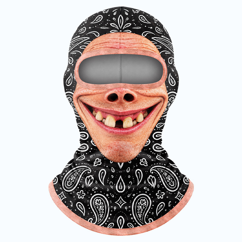 🤣❄️ Funny Realistic Face Ski Mask – Hilarious Winter Balaclava for Skiing, Snowboarding, Parties & Outdoor Fun! 🎿🔥| Devareon®