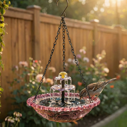 🔥🔥2026 Spring Sale 40% Off--🐦Solar Cascade Hanging Bird Bath Fountain  -Devareon®