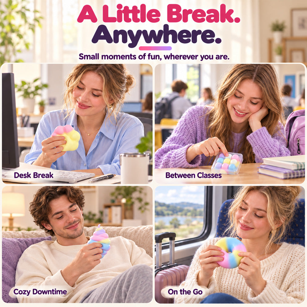 🌈✨ 2026 New Arrivals | Crispy Squishy Stress-Relieving Toy  – Squeeze, Crack & Relax😀| Devareon®
