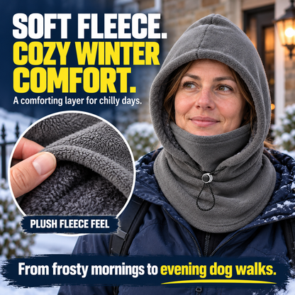 🎉 Limited-Time 40% OFF ❄️ 3-in-1 Windproof Thermal Fleece Balaclava | Adjustable Hood, Face Mask & Neck Warmer for Everyday Winter Comfort | Devareon®