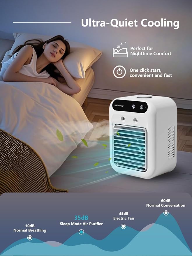 Devareon® 🌬️Portable 3-in-1 Quiet Fan Air Conditioner⌛Limited Quantity💥Best Price