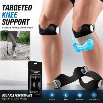 Devareon® 🏋️New arrival 40% OFF!🏄Silicone Patella Knee Strap for Knee Pain Relief