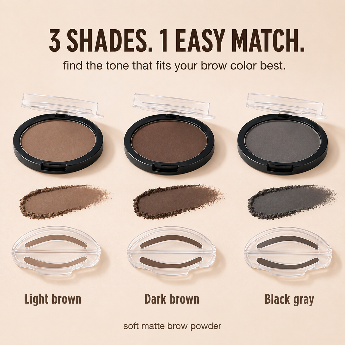 🎉 2026 Sale — 34K+ Sold! 💞 Eyebrow Stamp Powder — One-Press, Waterproof, 24H Long-Lasting Brows | Devareon®